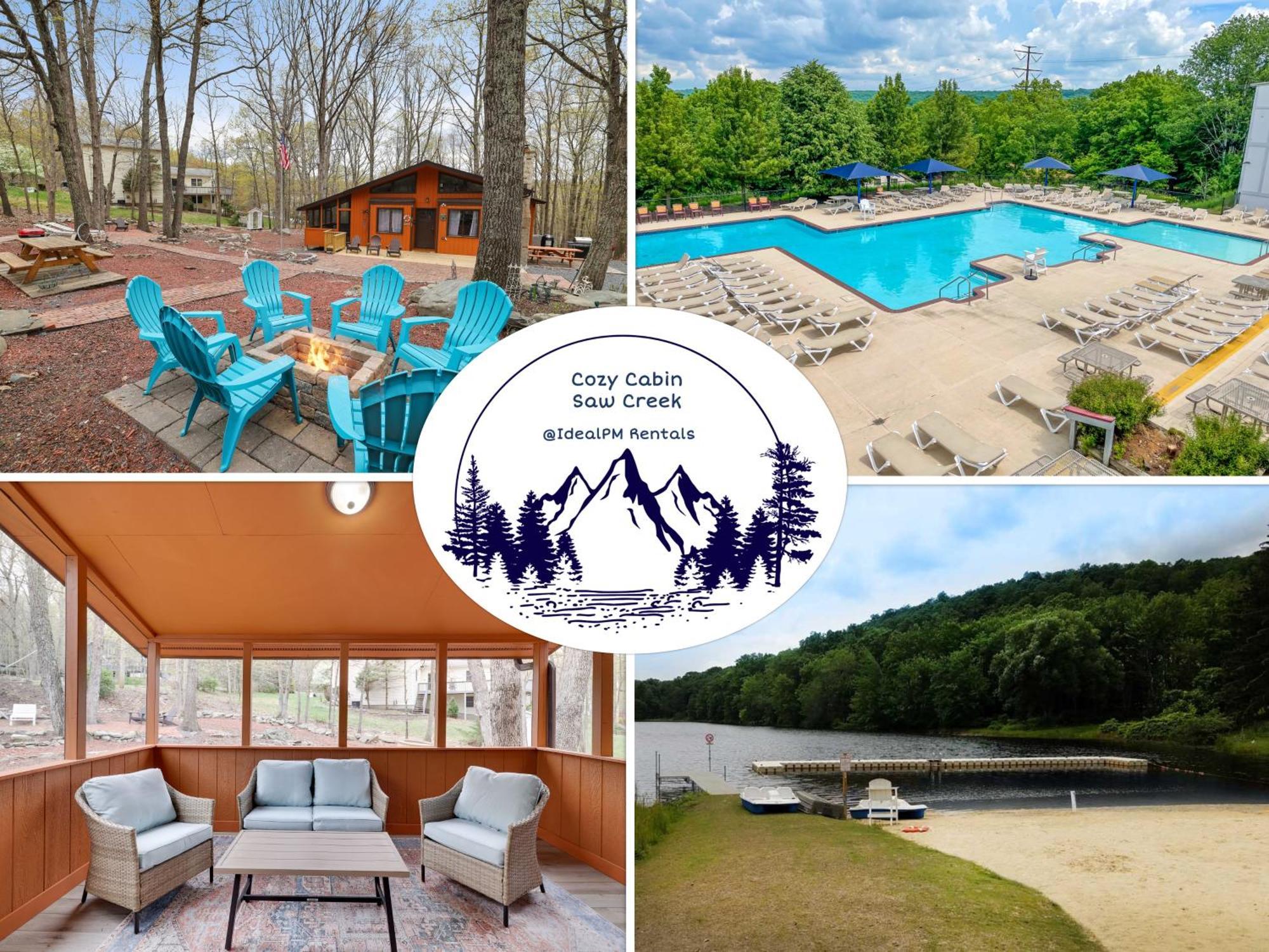 Premier Cozy Cabin - Free Amenities & Comm Indoor Pools Bushkill Exterior photo